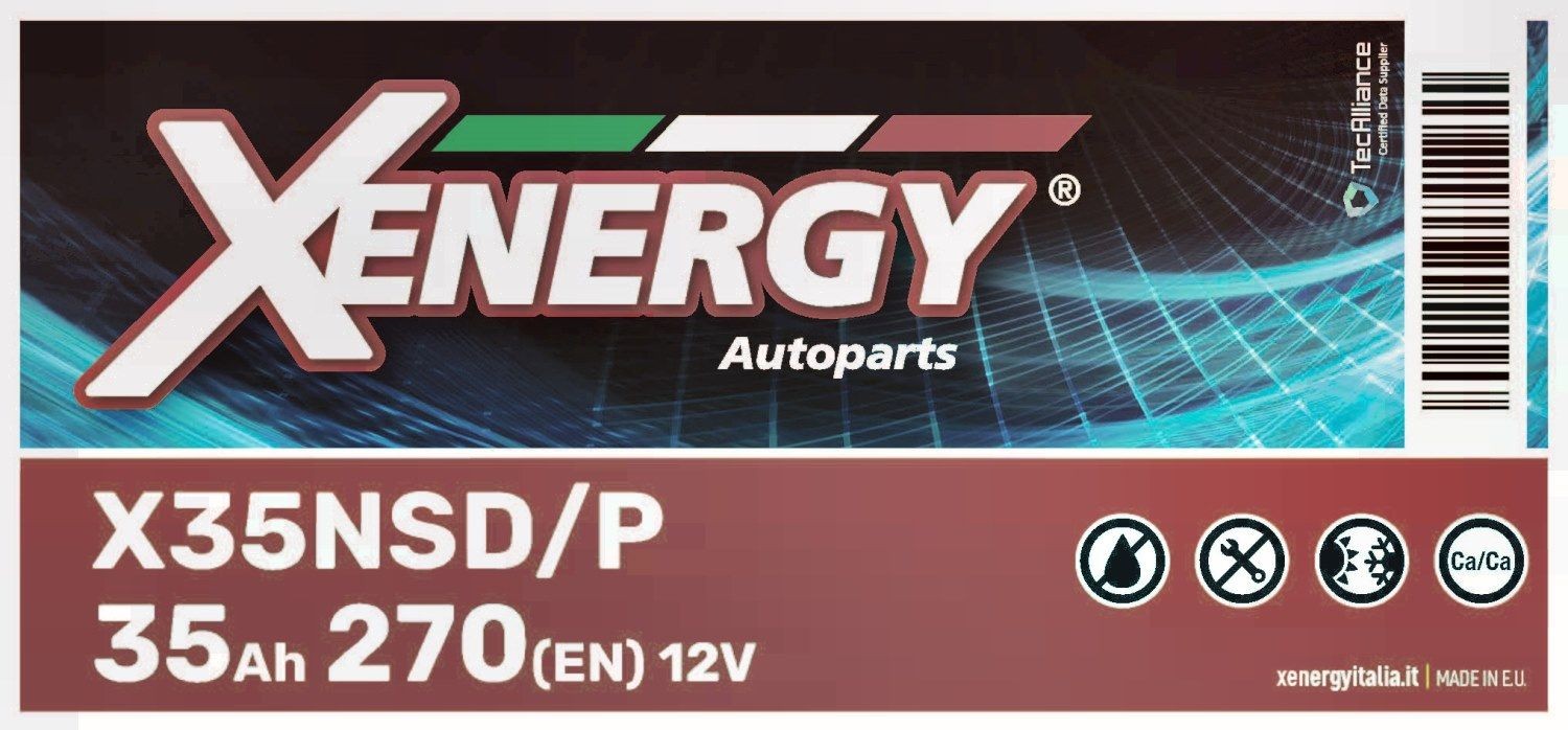 AP XENERGY Μπαταρία εκκίνησης X35NSD/P AP XENERGY X35NSD/P Μπαταρία Alto IV (EF) γνήσια τιμες