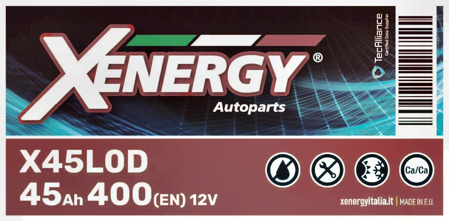 AP XENERGY Startera akumulatoru baterija X45L0D Akumulatori AP XENERGY 301 X45L0D lēti