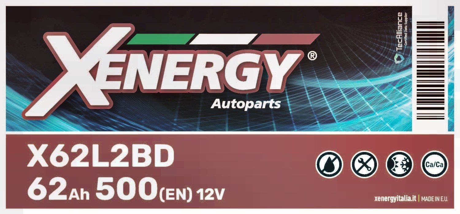 AP XENERGY Startbatteri X62L2BD X62L2BD Bilbatteri AUDI A8 AP XENERGY