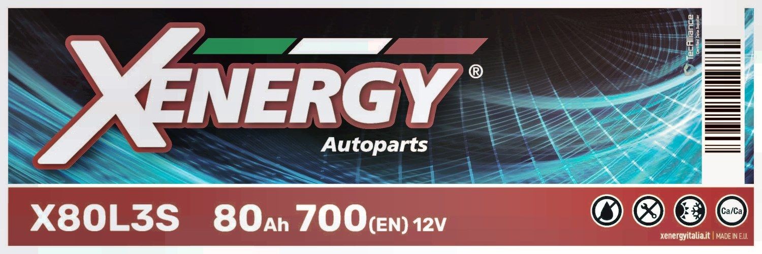 AP XENERGY Startbatteri X80L3S Bilbatteri AP XENERGY A8 X80L3S billige