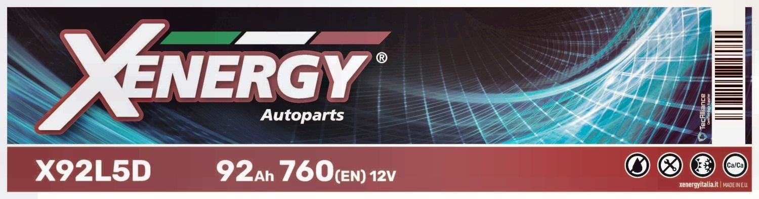 AP XENERGY Starterbatteri X92L5D Bilbatteri AP XENERGY VW X92L5D