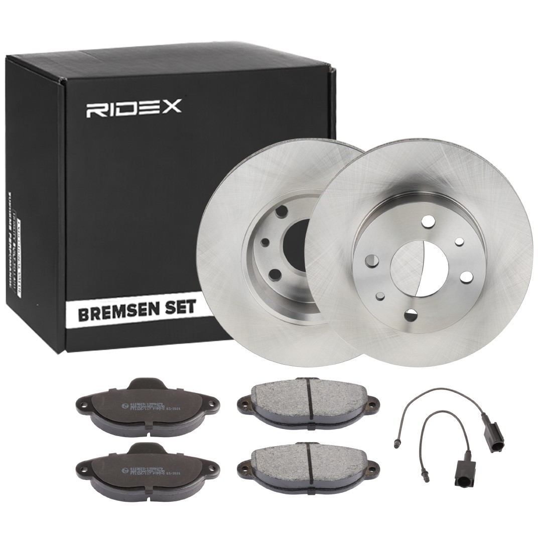 RIDEX Brake discs and pads set 3405B1774 LANCIA YPSILON RIDEX brake discs and pads 3405B1774