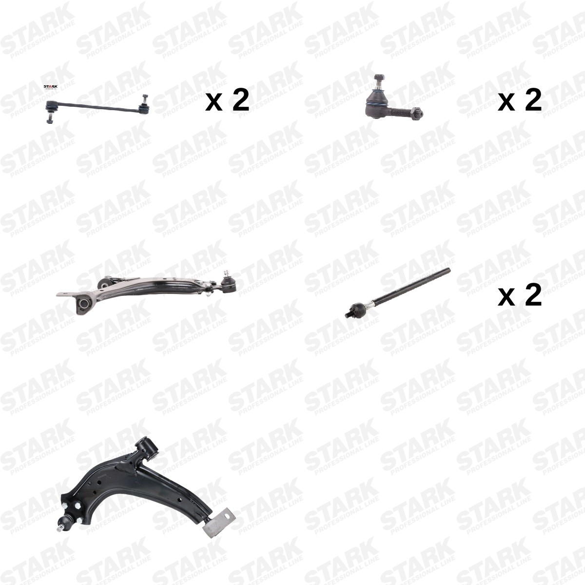 STARK Reparatieset, wieldraagarm SKSSK-1601192 SKSSK-1601192 Reparatieset, wieldraagarm PEUGEOT 208 STARK