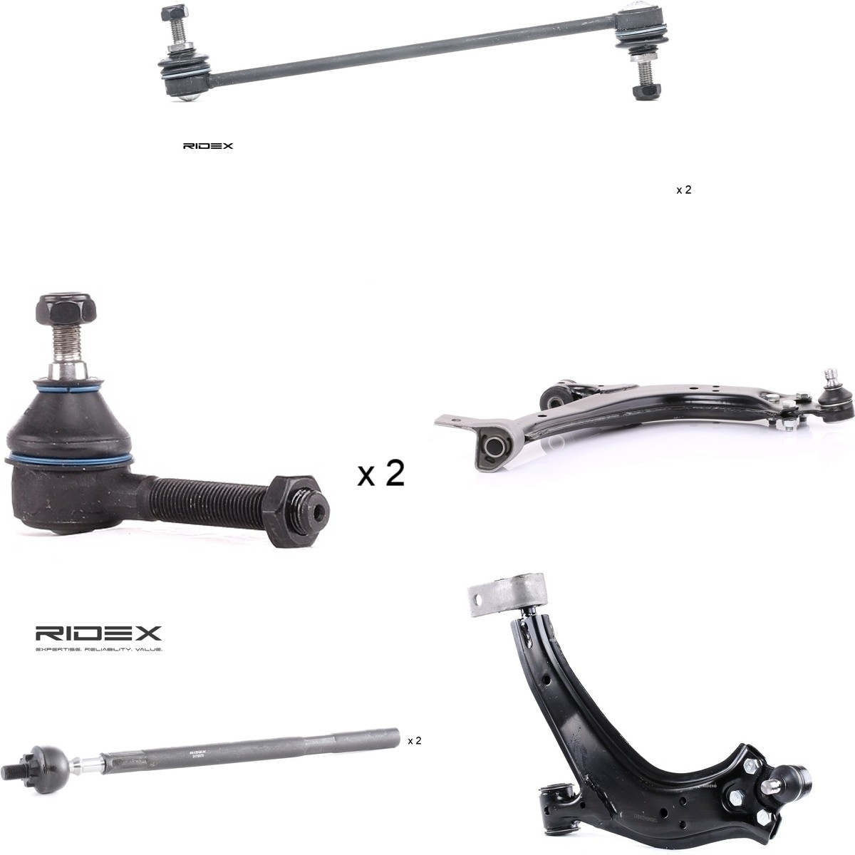 RIDEX Querlenker-Reparatursatz 772S1191 Reparatursatz, Querlenker RIDEX Peugeot J5 772S1191