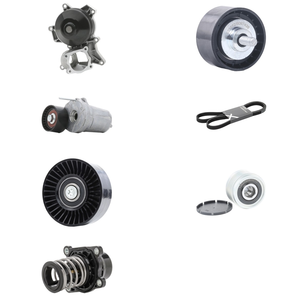 RIDEX Distributieriem set + waterpomp 3096W0456 3096W0456 Distributieset RIDEX BMW 5-serie