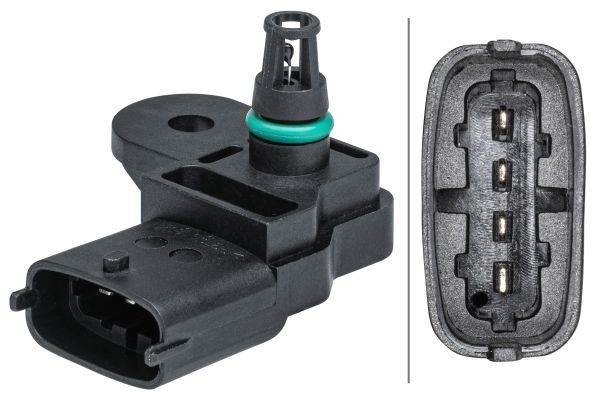 HELLA Sensore, Pressione alimentazione 6PP 009 403-331 HELLA 6PP 009 403-331 Sensore pressione sovralimentazione FORD Mondeo Mk5 Hatchback (CE) originali prezzo