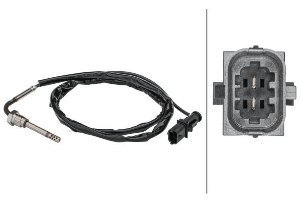 HELLA Avgastempgivare 6PT 358 181-451 6PT 358 181-451 HELLA avgastemperatursensor Fiat DOBLO