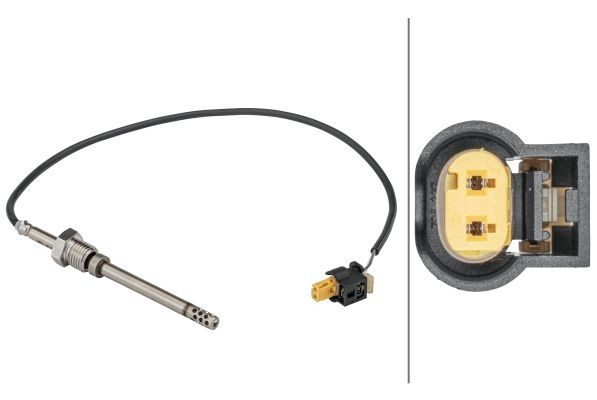 Sensore, Temperatura gas scarico HELLA 6PT 358 181-611 HELLA 6PT 358 181-611 costo Sensore temperatura gas di scarico Mercedes VITO 2003