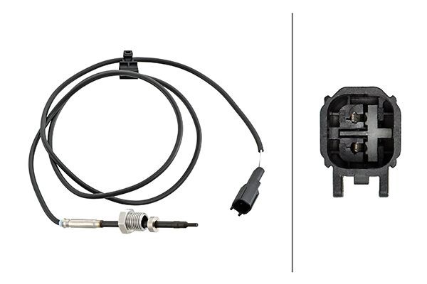 HELLA Pakokaasun lämpötila-anturi 6PT 358 181-781 Isuzu D-Max TFR tunnistin pakokaasulämpötila HELLA 6PT 358 181-781