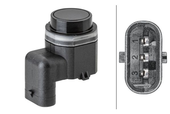 HELLA Parking sensor 6PX 358 141-811 6PX 358 141-811 HELLA parking sensors SKODA ENYAQ