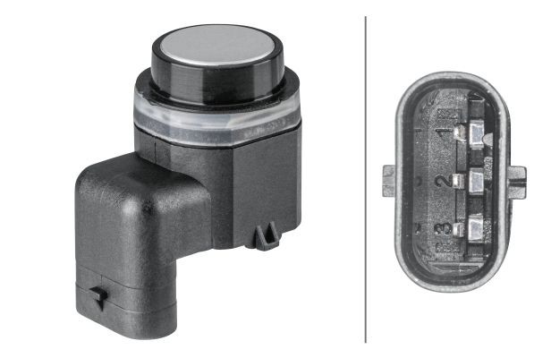 HELLA Parkeringssensor 6PX 358 141-841 6PX 358 141-841 HELLA parkeringssensor Volkswagen GOLF