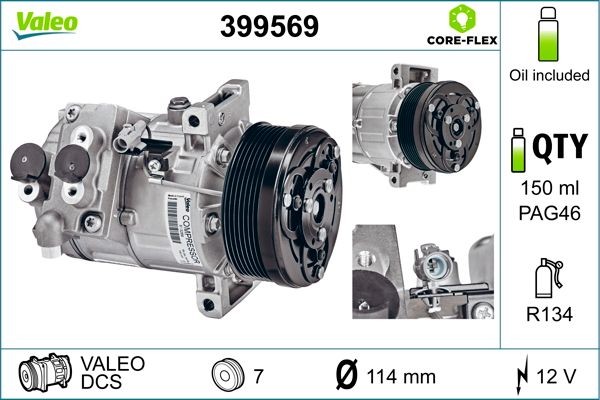 VALEO Kliimakompressor 399569 VALEO 399569 Kliimakompressor