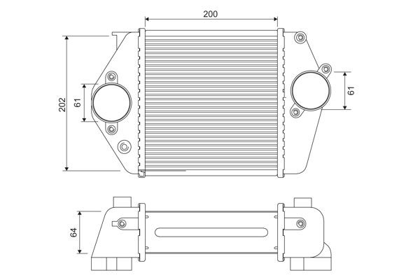 VALEO Intercooler 818380 VALEO 818380 Turbo intercooler MAZDA 626 II Hatchback (GC) originali prezzo