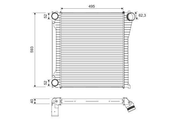 Intercooler VALEO 818397 VALEO 818397 Radiador do ar de sobrealimentação Land Rover RANGE ROVER 2024