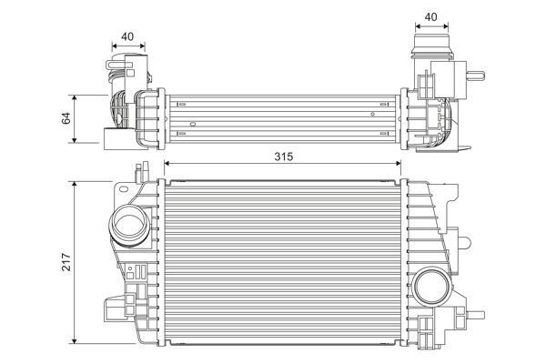 VALEO Intercooler 818537 VALEO 818537 Radiator intercooler Opel Meriva B originele prijs