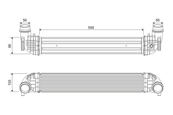 VALEO Vahejahuti 818690 VALEO Õhuradiaator OPEL 818690