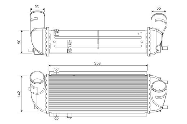 VALEO Intercooler 818692 VALEO 818692 RENAULT 11 intercooler replacement