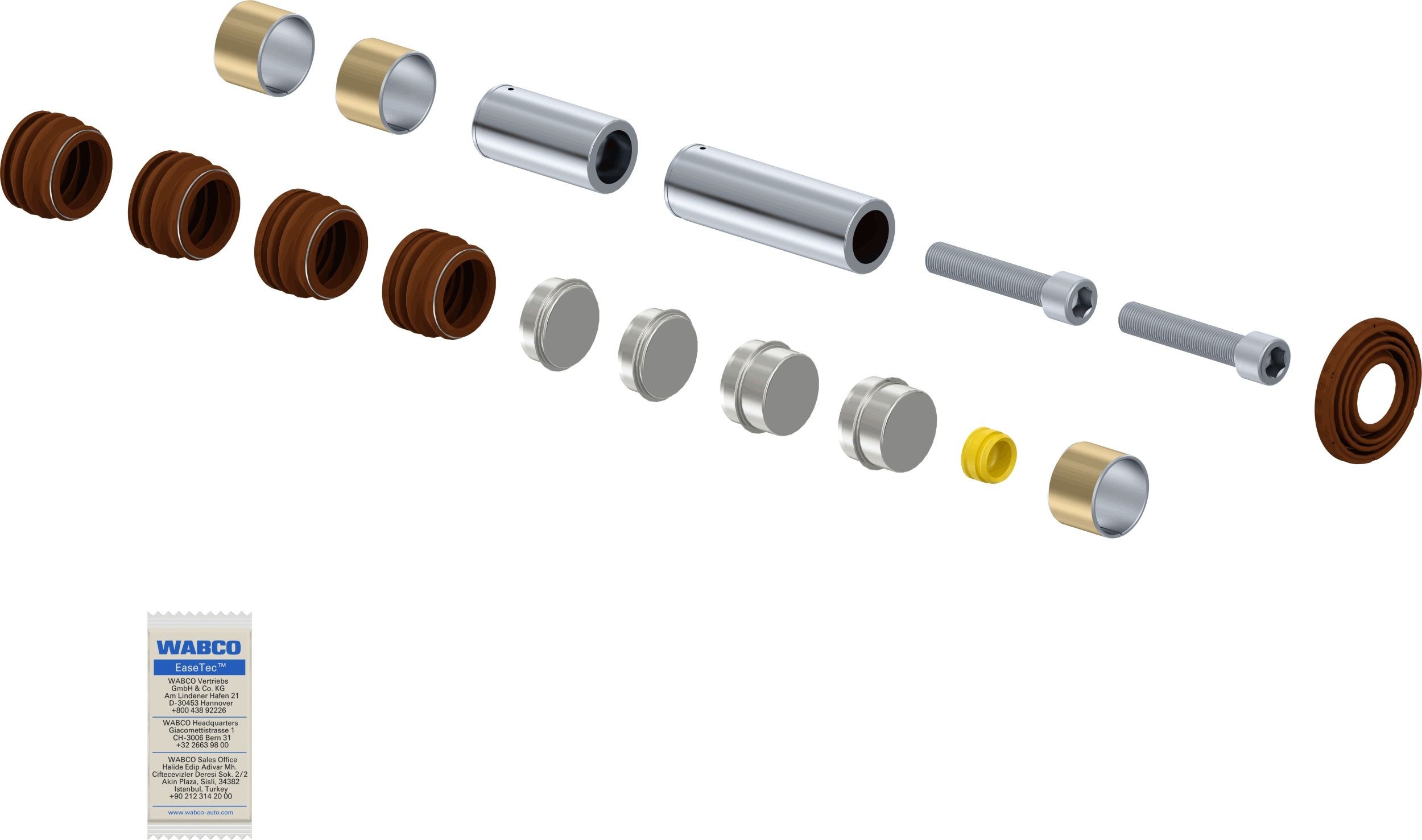 WABCO Remondikomplekt, Pidurisadul 12999738VT WABCO Pidurisadula remondikomplekt FIAT 12999738VT