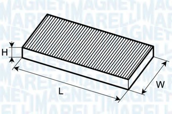 MAGNETI MARELLI Filtro abitacolo 350203061050 350203061050 costo Filtro abitacolo Volkswagen GOL MAGNETI MARELLI