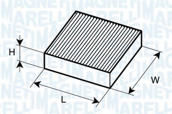 MAGNETI MARELLI Filter vnútorného priestoru 350203061930 350203061930 MAGNETI MARELLI Kabínový filter Chevrolet lacné