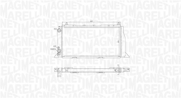 Radiateur MAGNETI MARELLI 350213406000 MAGNETI MARELLI 350213406000 Koelmodule AUDI 80 2007