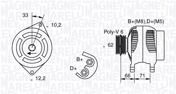 MAGNETI MARELLI Ψυγείο, ψύξη κινητήρα 350213768000 Ψυγειο νερου MAGNETI MARELLI Volvo 850 350213768000