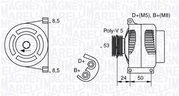 MAGNETI MARELLI Radiateur du moteur 350213790000 Volvo S80 Radiateur de refroidissement moteur MAGNETI MARELLI 350213790000