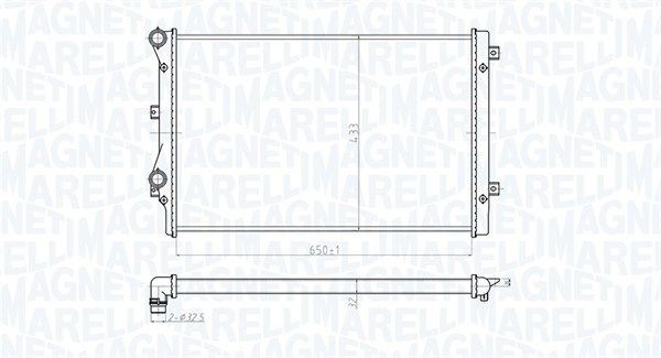 MAGNETI MARELLI Ψυγείο, ψύξη κινητήρα 350213852000 350213852000 Ψυγειο νερου AUDI Q5 MAGNETI MARELLI