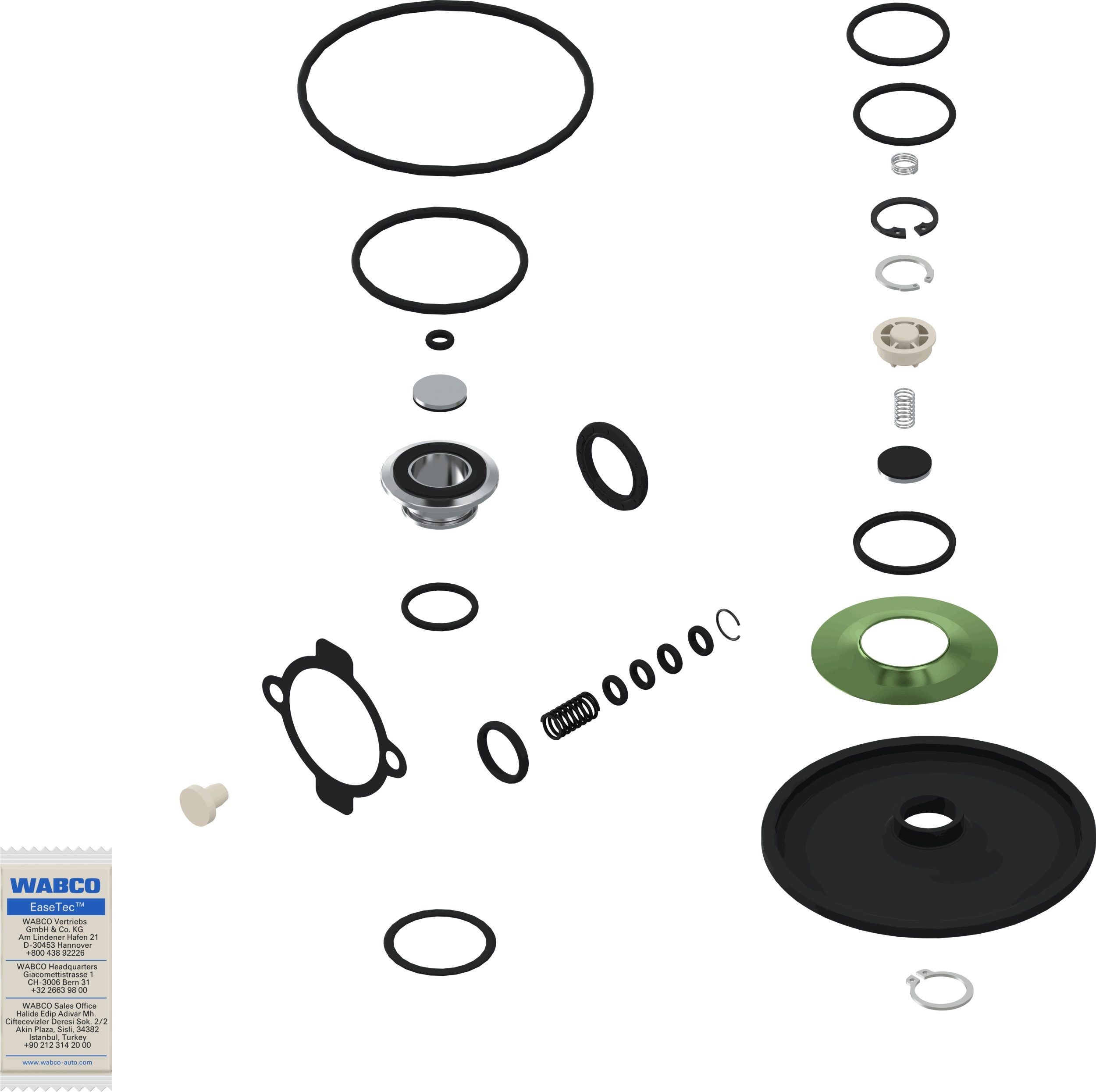 WABCO Reparationssats, bromskraftsregulator 4757110012 4757110012 WABCO bromsservo Ford TRANSIT CONNECT