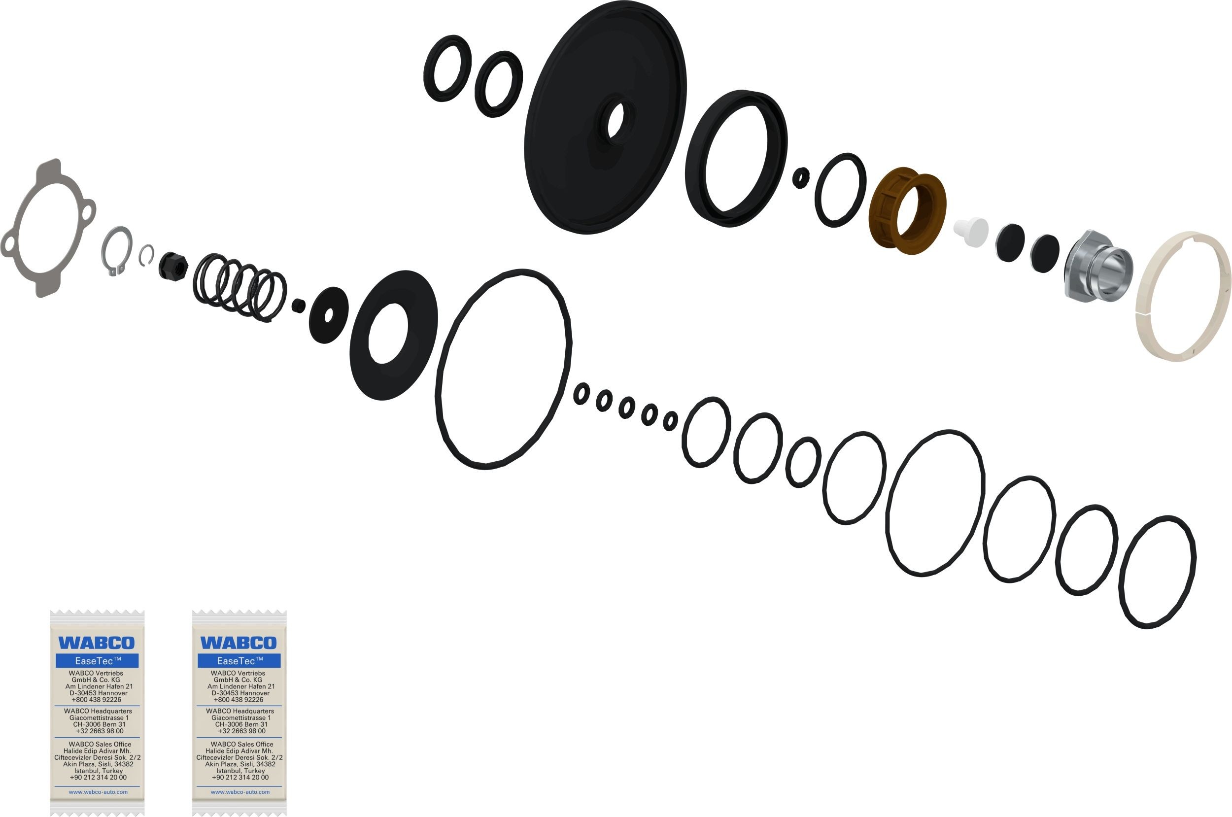 WABCO Repair Kit, brake-power regulator 4757150002 4757150002 WABCO brake servo for CITROЁN C2