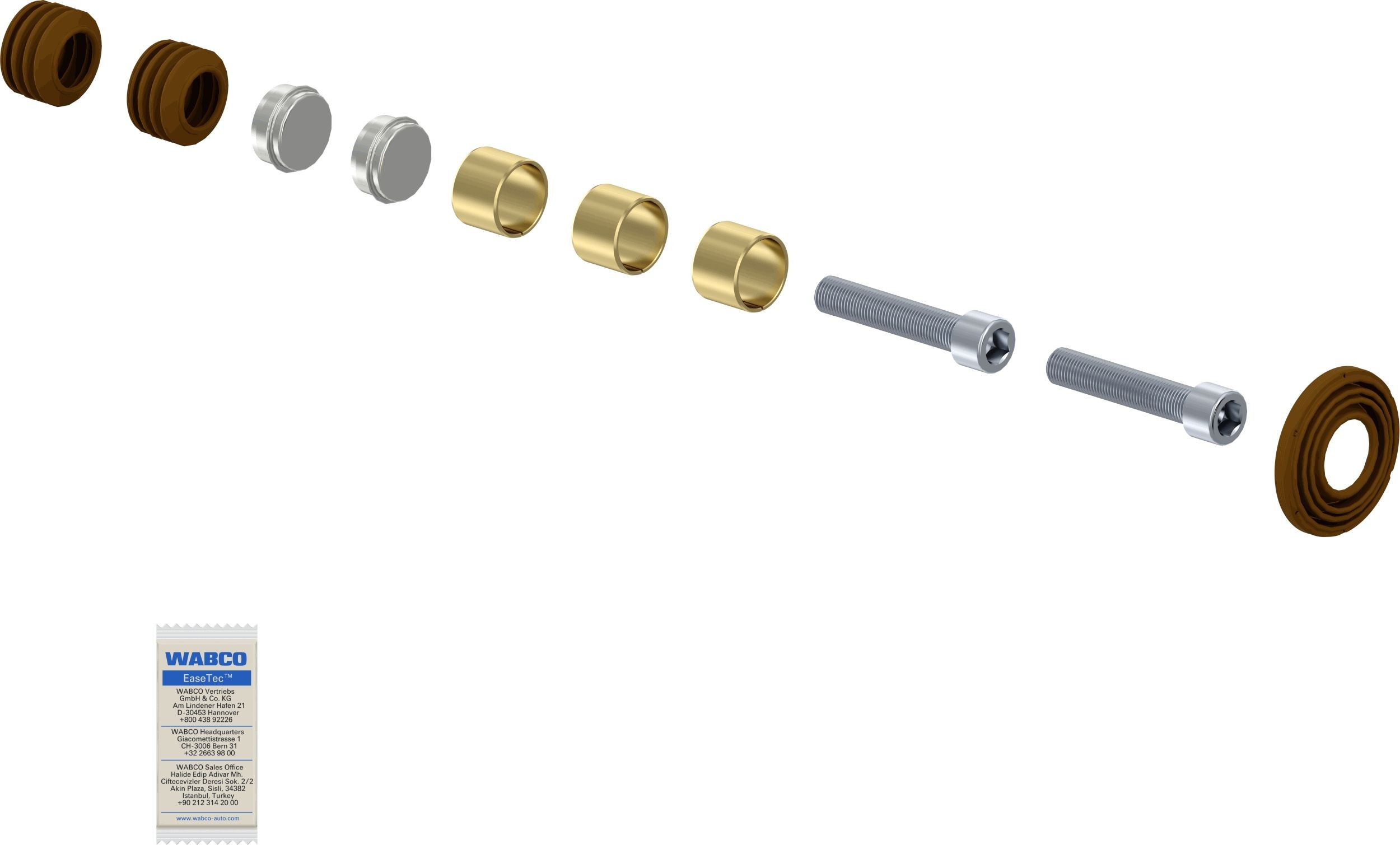 WABCO Reparasjonssett, bremsecaliper 6403179222 Bremsecaliper reparasjonssett WABCO HYUNDAI 6403179222