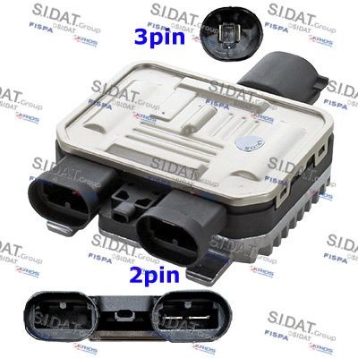 SIDAT Εγκέφαλος, ηλεκτρικό βεντιλατέρ (ψύξη κινητήρα) 10.6117 Βαλβίδα βεντιλατέρ JAGUAR SIDAT 10.6117