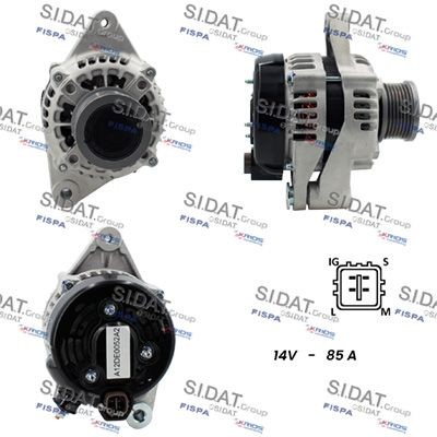 SIDAT Dynamo / Alternator A12DE0052A2 A12DE0052A2 SIDAT Generator Toyota goedkoop