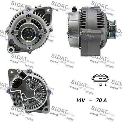 SIDAT Dynamo / Alternator A12DE0071A2 SIDAT A12DE0071A2 Alternator Suzuki Grand Vitara GT prijs
