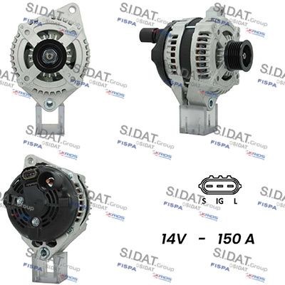 SIDAT Laturi A12DE0334A2 SIDAT A12DE0334A2 Laturi MASERATI Biturbo (70, 77) 222 SE 250 hv 1989