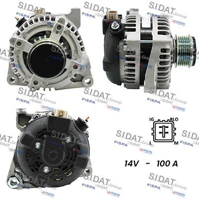 SIDAT Dynamo / Alternator A12DE0495A2 SIDAT A12DE0495A2 Wisselstroomdynamo Toyota Urban Cruiser XP11 goedkoop