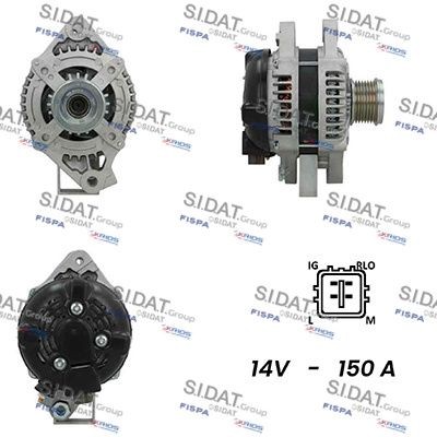 SIDAT Generator A12DE0497A2 LEXUS dynastart SIDAT A12DE0497A2