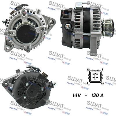 SIDAT Dynamo / Alternator A12DE0722A2 A12DE0722A2 Alternator TOYOTA YARIS SIDAT