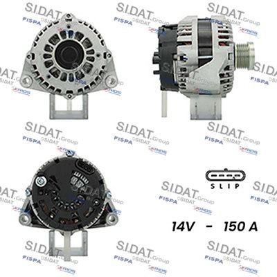 Alternador SIDAT A12DR0446A2 SIDAT A12DR0446A2 Motor de arranque alternador SsangYoung RODIUS 2010