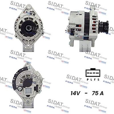 SIDAT Δυναμό A12DR0811A2 SIDAT A12DR0811A2 Γεννήτρια Daewoo Nexia Kletn τιμες