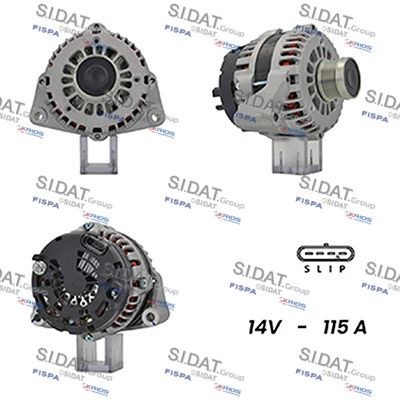 SIDAT Alternador A12DR1118A2 SIDAT A12DR1118A2 Alternador Ssangyong Actyon 1 a um preço acessível