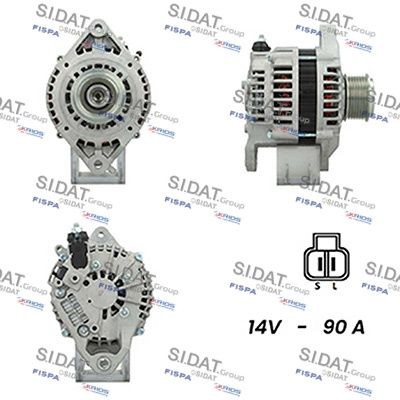 Alternatore SIDAT A12HT0115A2 SIDAT A12HT0115A2 Dinamo Nissan PATROL 2015