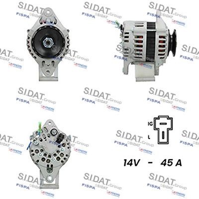 SIDAT Alternateur A12HT0117A2 SIDAT A12HT0117A2 d'origine Alternateur Subaru E10 coût