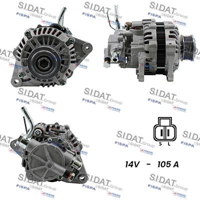 SIDAT Alternador A12MH0365A2 A12MH0365A2 Motor de arranque alternador MITSUBISHI CARISMA SIDAT