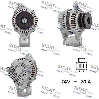 Alternador SIDAT A12MH0464A2 SIDAT A12MH0464A2 Motor de arranque alternador Mazda BT-50 2008