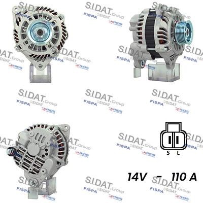SIDAT Alternateur A12MH0699A2 SIDAT A12MH0699A2 Alternateur Nissan 350z Coupe prix
