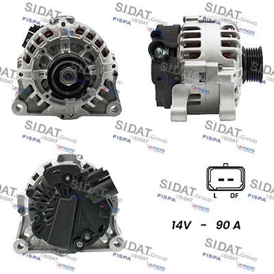 SIDAT Alternátor A12VA0125A2 A12VA0125A2 SIDAT Alternátor Toyota lacné