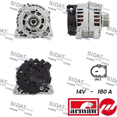 SIDAT Lichtmaschine A12VA0248AS Alternator SIDAT C8 A12VA0248AS günstig