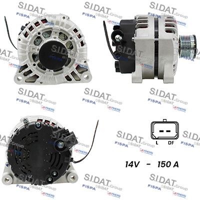 SIDAT Lichtmaschine A12VA0249A2 Startergenerator SIDAT Mitsubishi PAJERO A12VA0249A2