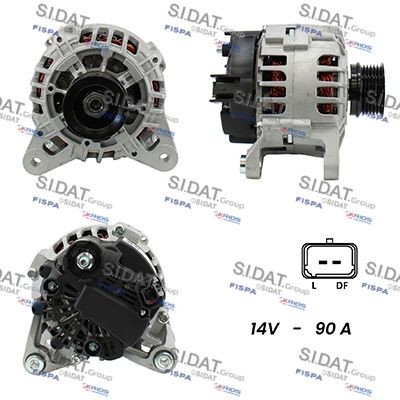 SIDAT Alternatore A12VA0425A2 A12VA0425A2 costo Alternatore RENAULT MEGANE SIDAT